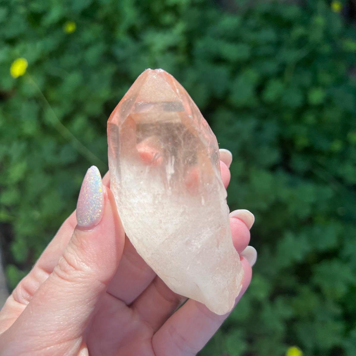 Quartz Point w/Hematite