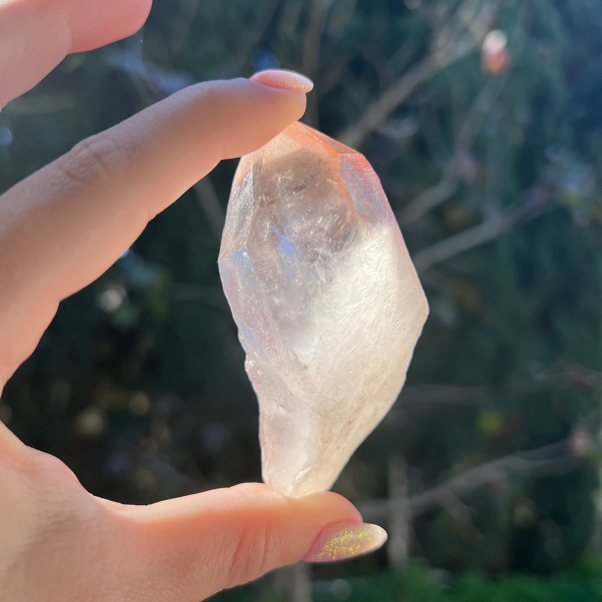 Quartz Point w/Hematite