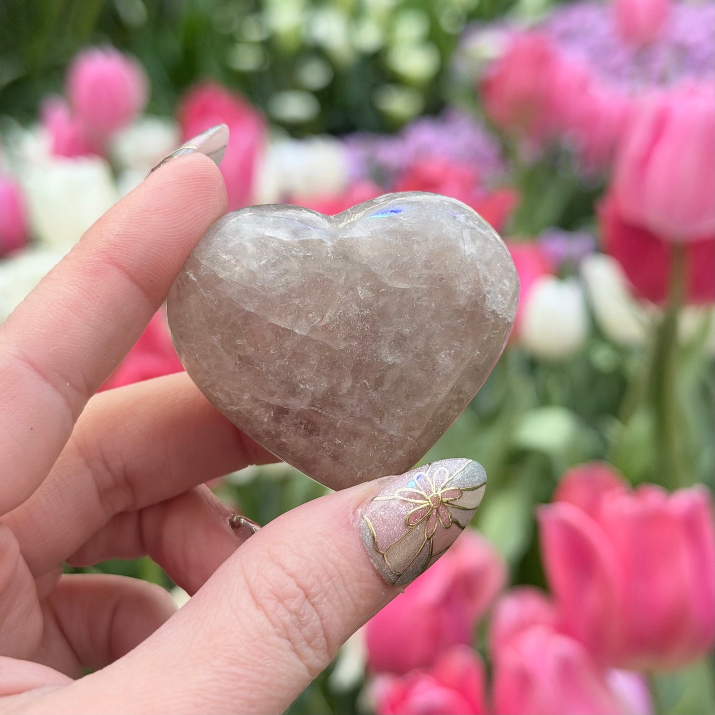 “Blue” Rose Quartz Heart