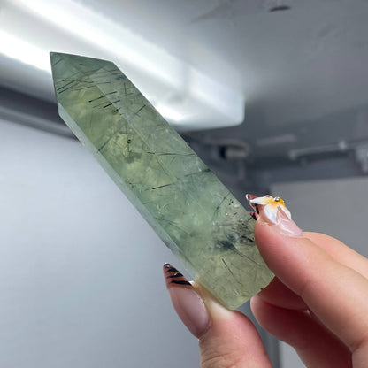 Prehnite With Epidote Tower