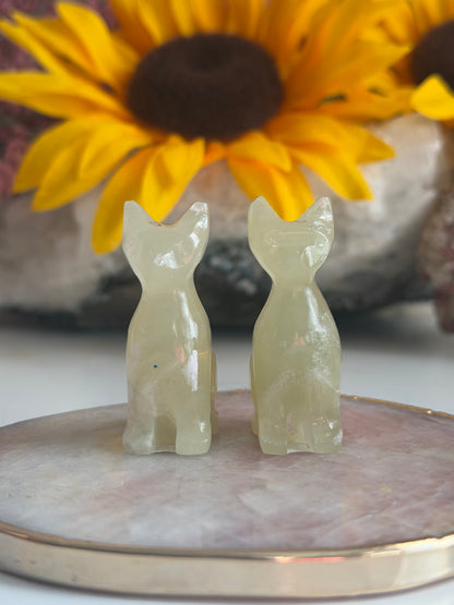 Mini Green Onyx Cat