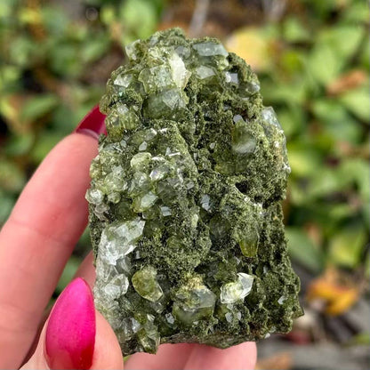 Epidote in Quartz from Turkey - Sold Individually