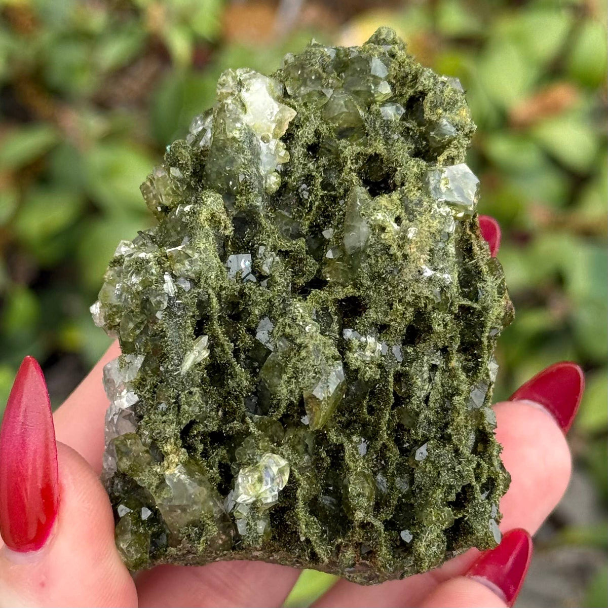 Epidote in Quartz from Turkey - Sold Individually