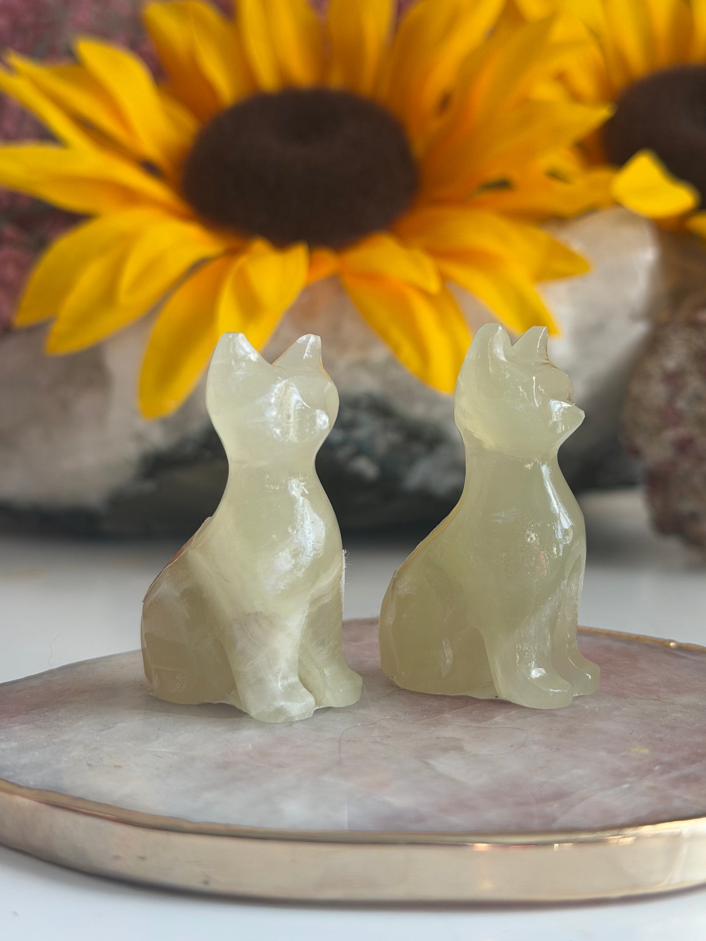 Mini Green Onyx Cat