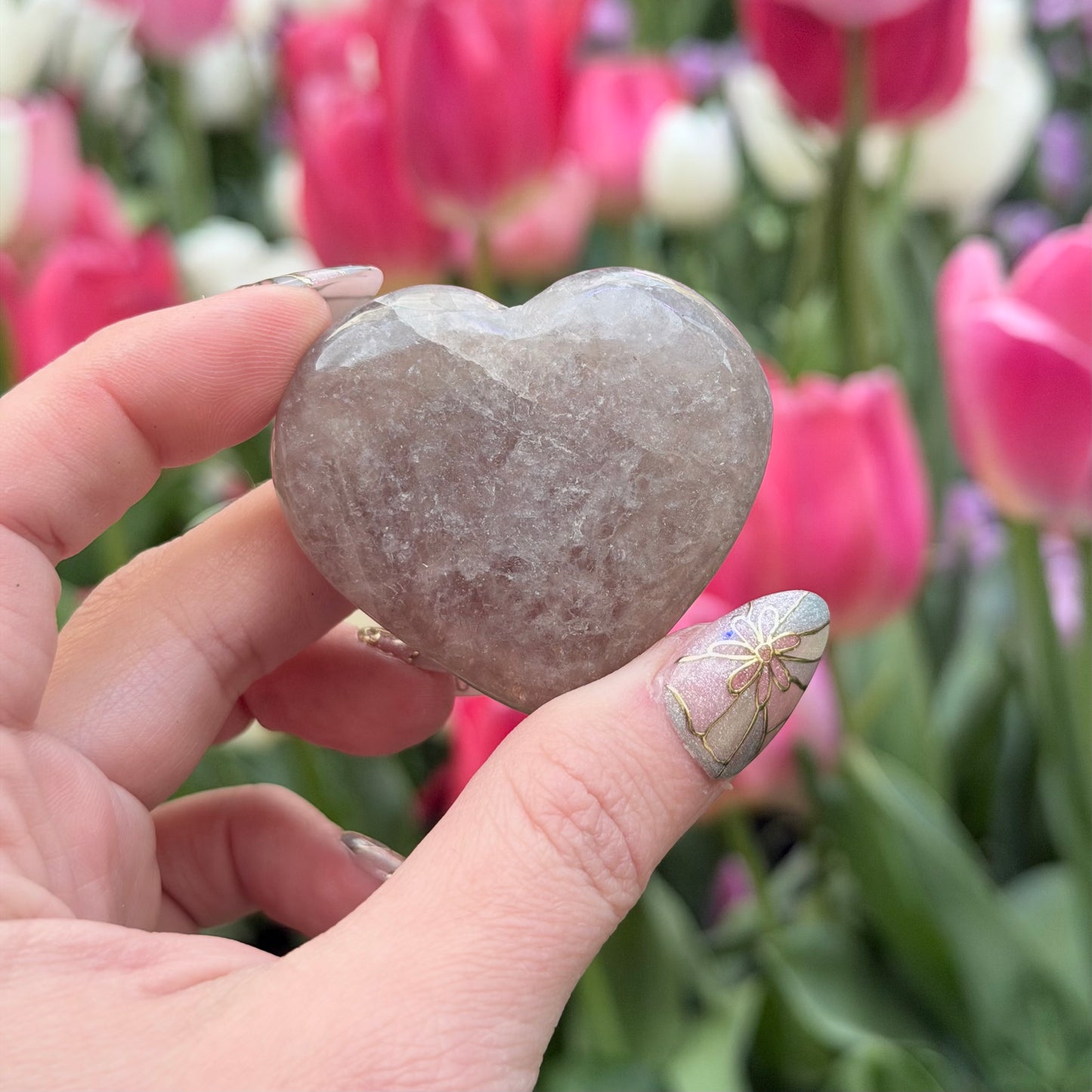 “Blue” Rose Quartz Heart