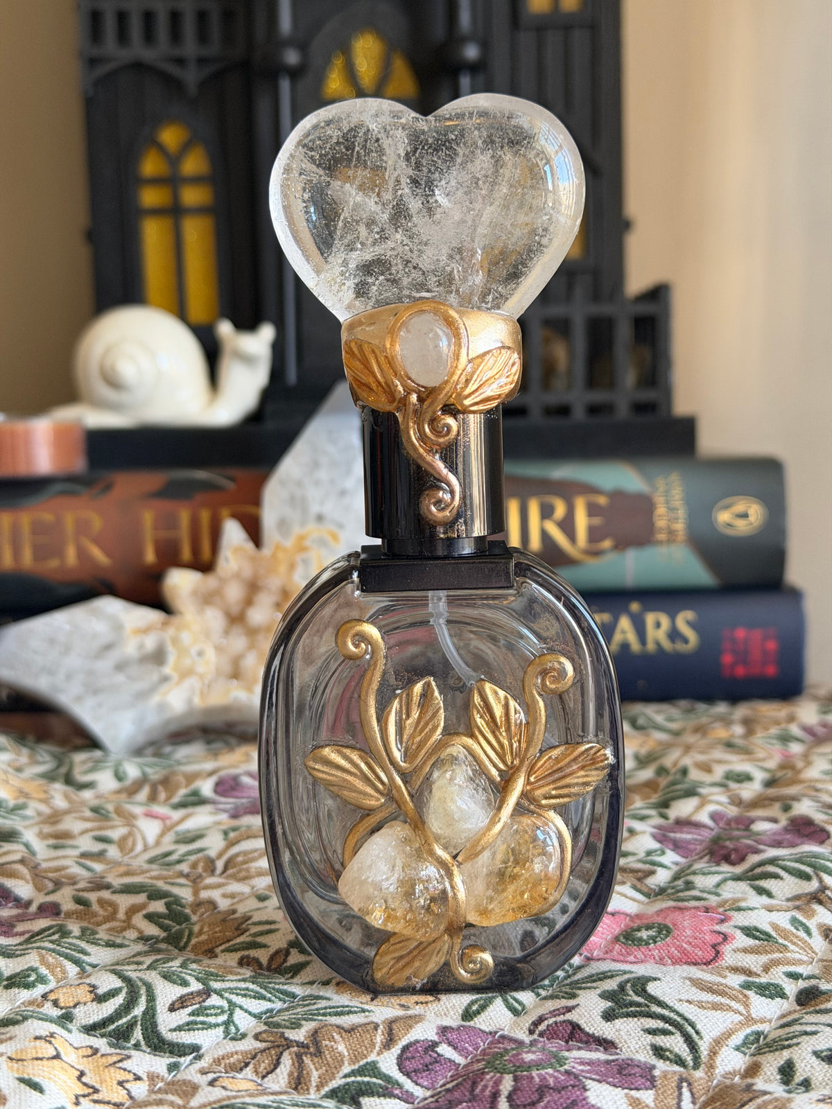 Magickal Perfume Bottle - Quartz Heart