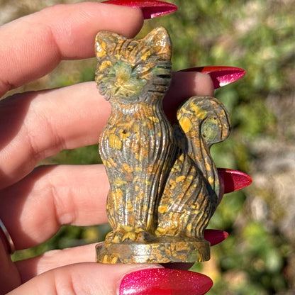 Calico Jasper Sitting Cat