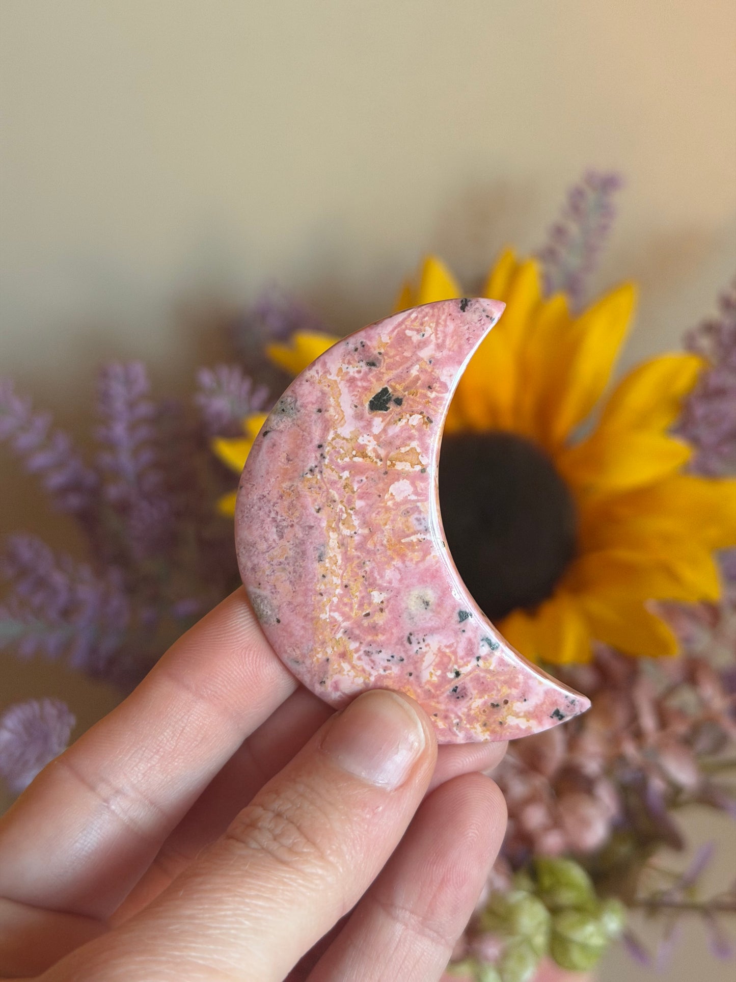 Rhodochrosite Moon