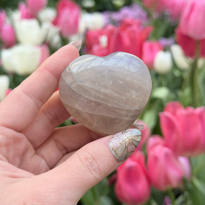“Blue” Rose Quartz Heart