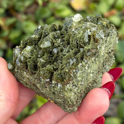 Epidote in Quartz from Turkey - Sold Individually