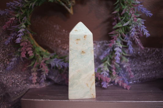 Caribbean Blue Calcite Tower