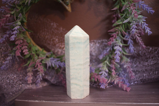 Caribbean Blue Calcite Tower