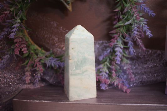 Caribbean Blue Calcite Tower