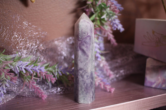 Purple Fluorite Mini Tower