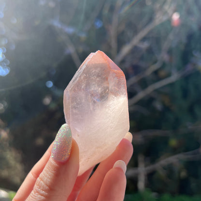 Quartz Point w/Hematite