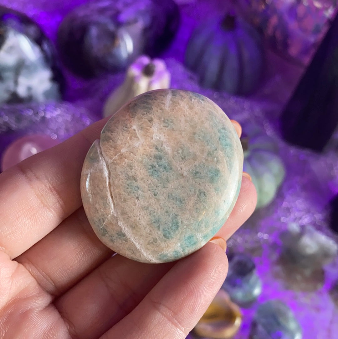 Amazonite Palm Stone