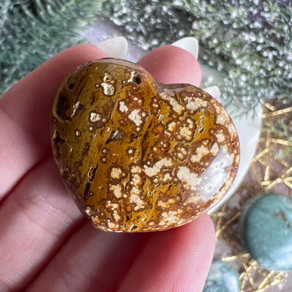 Ocean Jasper Mini Heart