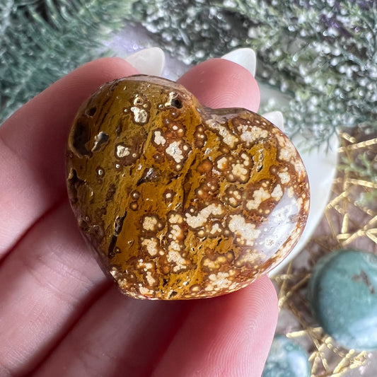 Ocean Jasper Mini Heart