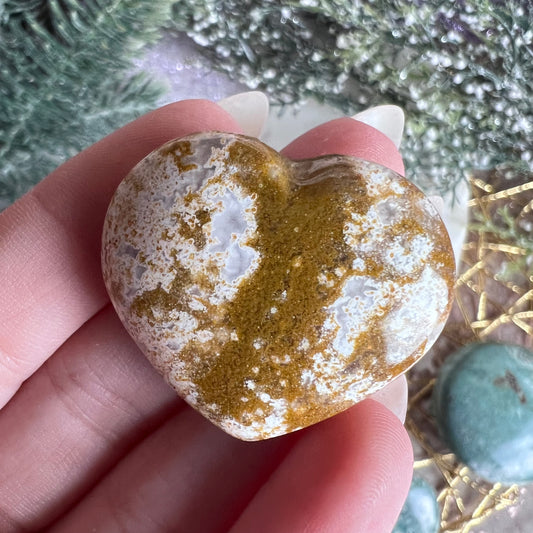 Ocean Jasper Mini Heart