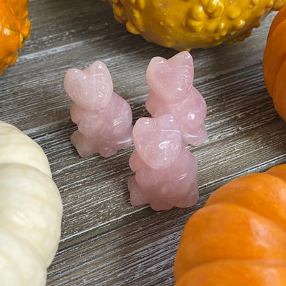 Mini Rose Quartz Cat