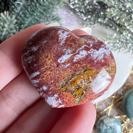 Ocean Jasper Mini Heart