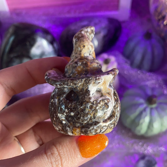 Ocean Jasper Jack o Lantern