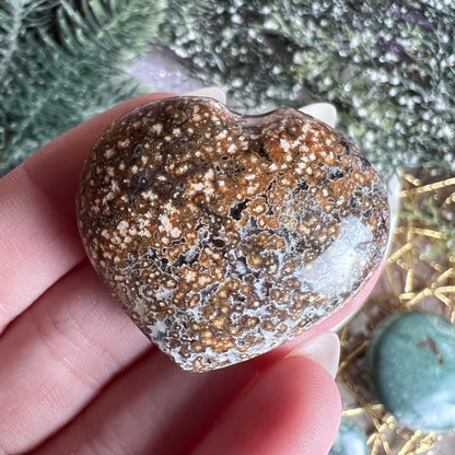 Ocean Jasper Mini Heart