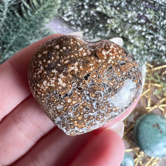 Ocean Jasper Mini Heart